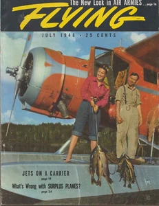 Flying Magazine July 1948 Gyspy Rose Lee on cover - Picture 1 of 1