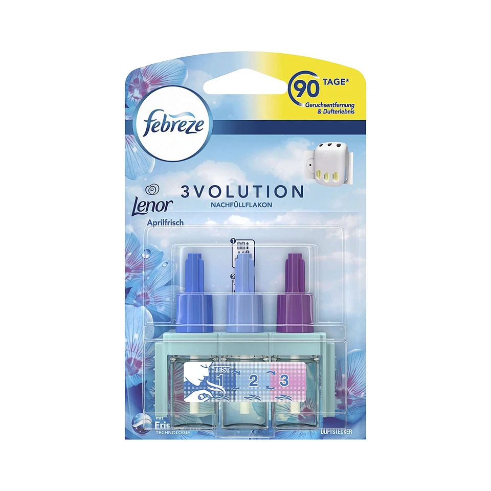 febreze Nachfüller 3Volution Lenor Aprilfrisch Raumduft Luft Erfrischer WC Bad - Bild 1 von 1