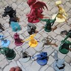 Huge Lot 40+ D&D Game Miniatures Figures Pathfinder RPG Dragon Hero Wizard Set
