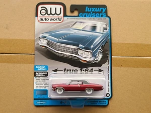 1970 CHEVY IMPALA CUSTOM COUPE 1/64 AUTO WORLD AWSP118-B CHASE CAR RED - Picture 1 of 4