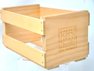 Caja de almacenamiento de madera con soporte para CD Napa Valley de 10" x 6" x 5,5" - Imagen 1 de 4