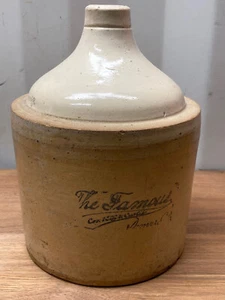 Anfang 1900 The Famous Saloon Gallon Whiskey Krug Western Denver Colorado - Bild 1 von 8