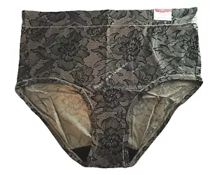 NWT CACIQUE COMFORT BLISS FULL BRIEF  18/20 BLUE AND WHITE WITH FLOWERS - Picture 1 of 8