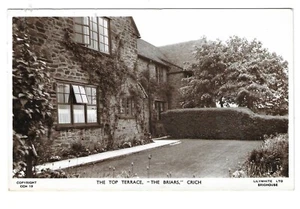 DERBYSHIRE - TOP TERRACE, "THE BRIARS", CRICH Real Photo Lilywhite Postcard - Picture 1 of 1