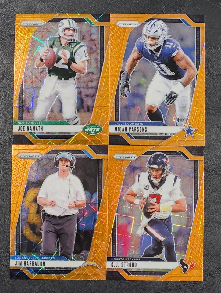 2024 Prizm Football ORANGE LAZER PRIZMS 1-250  You Pick the Card - Image 1 of 1