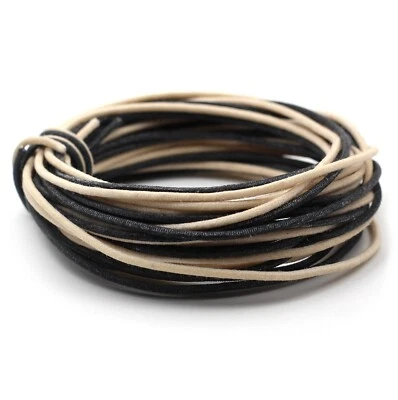 10’/ea. Guitarra Gavitt Cubierta de Alambre Estilo Vintage Push Back Negro/Blanco Foto 1 de 4