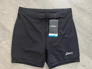 Asics MotionDry Womens Black Running Hot Pants / Shorts Size Large New With Tags - Picture 1 of 8