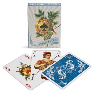 Russian Style Playing Cards Deck Blue Edition - Bild 1 von 5