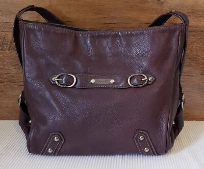 Винтажная сумка через плечо Kenneth Cole Reaction натуральная кожа большая сумка-хобо - Изображение 1 из 4