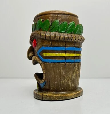 Tótem Tiki Cueva Ojos Rubí Acuario Decoración Pecera Decoración Adorno 4" Foto 1 de 4