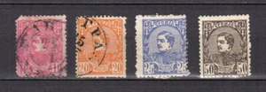Serbie 1881 Prince Milan 4 timbres / TE4967 - Imagen 1 de 1