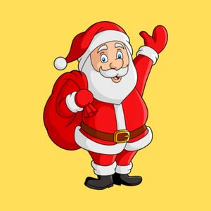 Printable Santa Claus Poster, Christmas Decor, Wall Art - Instant Download - Picture 1 of 1