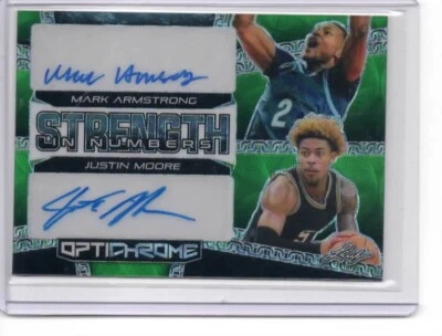 Mark Armstrong/Justin Moore 2023 Leaf Optichrome Kaleidoscope Green Dual Auto /2 - Image 1 of 2