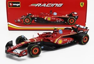 MODELLINO AUTO STATICO BURAGO FERRARI F1 SF-24 2024 CARLOS SAINZ SCALA 1/18 - Foto 1 di 12