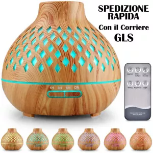 Umidificatore Ultrasuoni Diffusore di Aromi Atomizzatore effetto legno 7 luce - Foto 1 di 7