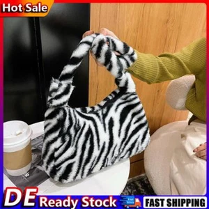ARVALOLET Umh?ngetasche Damen, Kuh Zebra und Leopardenmuster Pl?sch Tasche Schul - Bild 1 von 12