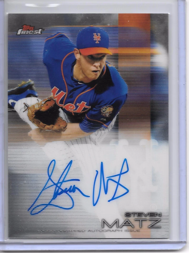 2016 Topps Finest STEVEN MATZ ON CARD AUTO AUTOGRAPH TORONTO BLUE JAYS!! - Image 1 of 1