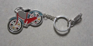 Fahrrad Metall Schlüsselanhänger FREUDE auf der Reise Schlüsselanhänger Taschenanhänger Mehrfarbig Unikat - Bild 1 von 7
