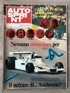 AUTOSPRINT n.10 anno 1978 - Col Gran Patrese del Sud Africa esame di coscienza - Picture 1 of 2