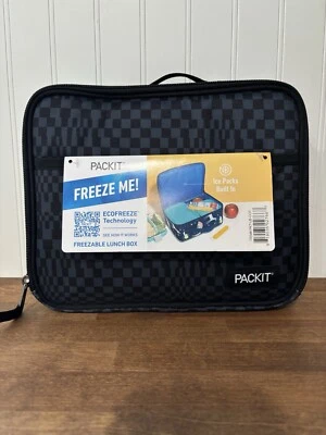 Packlt Freezable Lunch Box - Checked Out Tonal Brand New With Tags! - Image 1 of 3