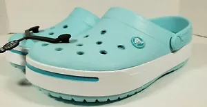 Nuevo CROCS Crocband II Zuecos Slip-On Espuma de Mar/Blanco Unisex Tamaño M5/W7 - Imagen 1 de 6