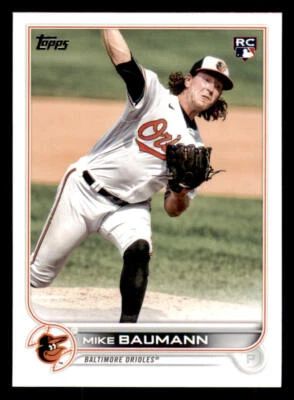2022 Topps #502 Mike Baumann RC - Image 1 of 2