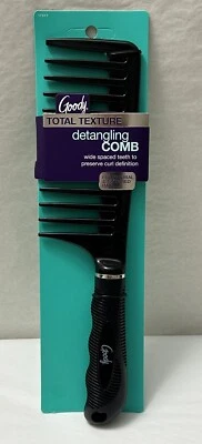 "Nuevo peine GOODY Total Texture Desenredante 10"" dientes espacios anchos preservar rizo (U5)" Foto 1 de 2