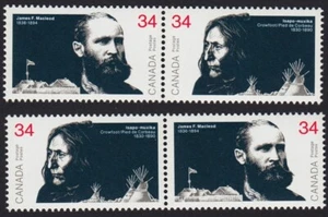 PEACEMAKERS OF THE PRARIES - CANADA 1986 #1108-1109 MNH PAIRS FROM PANE - Imagen 1 de 1
