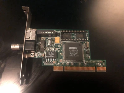 SMC LAN BNC & RJ45 10 Mbps PCI ethernet network card SMC 60-600668-001 REV A - Image 1 of 3