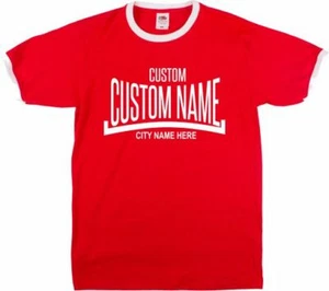 Custom Boxing Ringer T-Shirt - Add Your Name/Nickname, Retro, versch. Farben - Bild 1 von 3