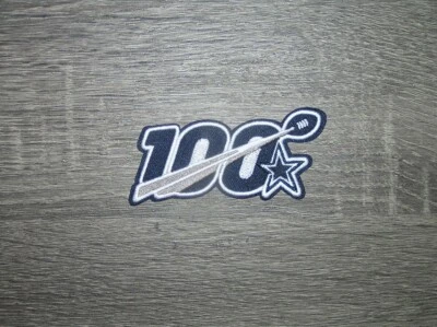 Dallas Cowboys NFL 100 Seasons Embroidered Iron On Patch 3.5" x 2"