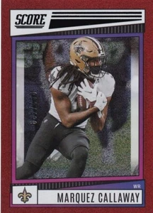 🏈 2022 PANINI SCORE RED DOTS - MARQUEZ CALLAWAY RC #54 NEW ORLEANS SAINTS - Picture 1 of 1