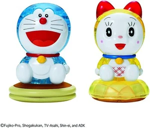 Beverly 3D Crystal Puzzle Doraemon & Dorami 57 Pieces 50255 from Japan - Picture 1 of 9