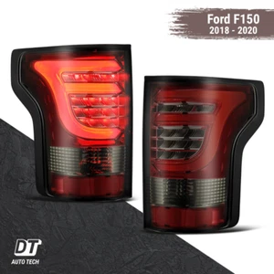 Alpharex 2018-2020 F150 Tubo Estilo Óptico Luces Traseras LED Lámpara de Freno - Rojo Humo - Imagen 1 de 8