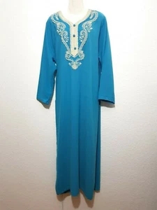 Abaya Vestido Maxi Árabe Vestido de Noche Takchita Jellabiya Djelaba Eid M- - Picture 1 of 2