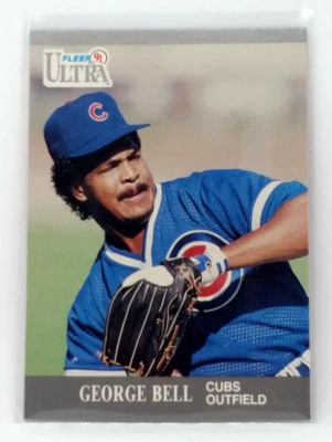1991 Fleer Ultra #55 George Bell Card - Image 1 of 2