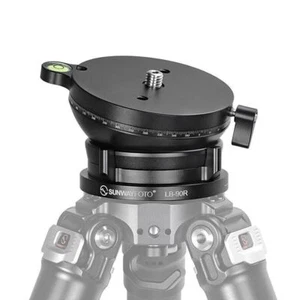 SUNWAYFOTO LB-90R 360° Base Niveladora Panorámica Cabezal de Trípode 55 lb Capacidad de Carga - Imagen 1 de 9