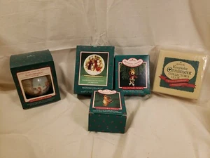 Hallmark lot Keepsake Orn. Cinnamon Bear  Porcelain 8th  Series plus more NOS - Picture 1 of 7