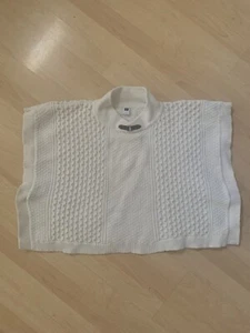 Janie and Jack equestrian inspired ivory knit poncho 6 - Picture 1 of 9