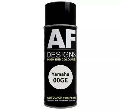 AF DESIGNS Bomboletta spray vernice moto Yamaha 00GE Silky White Perl vernice di base bomboletta spray 400 ml