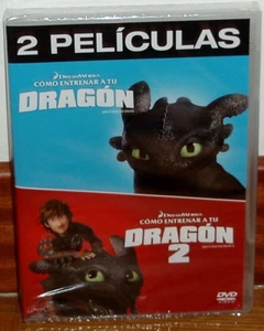 COMO ENTRENAR A TU DRAGON 1 Y 2 DVD 2 PELICULAS NUEVO PRECINTADO (SIN ABRIR) R2 - Imagen 1 de 2