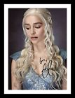 EMELIA CLARKE - GAME OF THRONES AUTOGRAPH SIGNED & FRAMED PHOTO PRINT