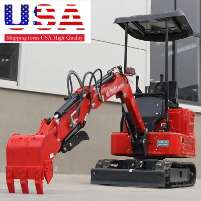 Mini excavadora excavadora de 1,4 toneladas 11,5 hp diésel sobre orugas motor Kubota EPA EE. UU. Foto 1 de 4
