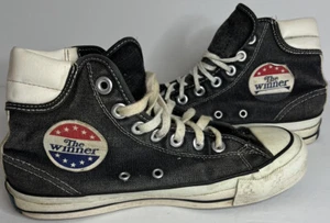 CONVERSE The Winner Vintage Rare High Top Sneakers Navy Made In USA Size 5 - Picture 1 of 12