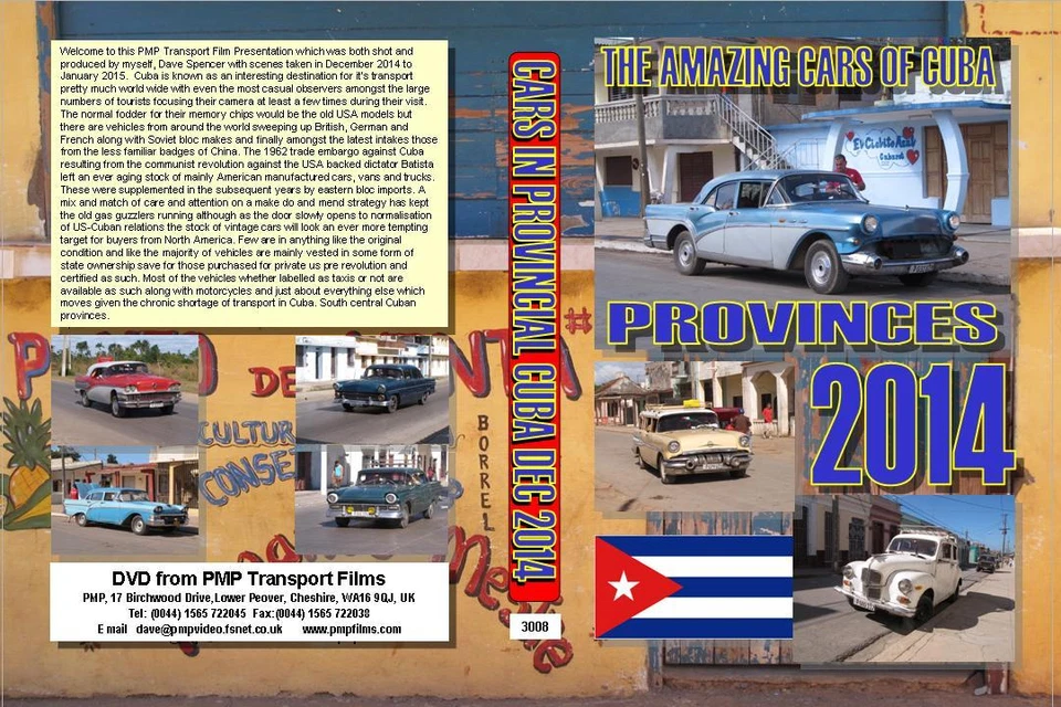 3008. Cuba. Provinces. Cars. Dec 2014- Jan 2015. Filmed on Boxing Day to New Yea - Image 1 of 1