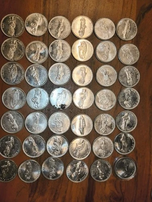 Shell Münzen Sportautos Weltweit 42 Stück - Bild 1 von 4