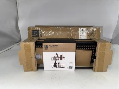 Umbra 1018615 Cubiko Wall Mounted Shower Shelf - Black 2 Shelves - Image 1 of 2