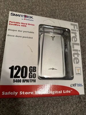 Smart Disk By Verbatim FireLite 400 FWFL120 CMS 120 Gb 5400 Rpm Brand New Sealed - Image 1 of 4