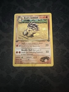 Brock's Sandslash - 36/132 - Uncommon - 1st Edition Pokemon Gym Challenge D1 - Picture 1 of 2