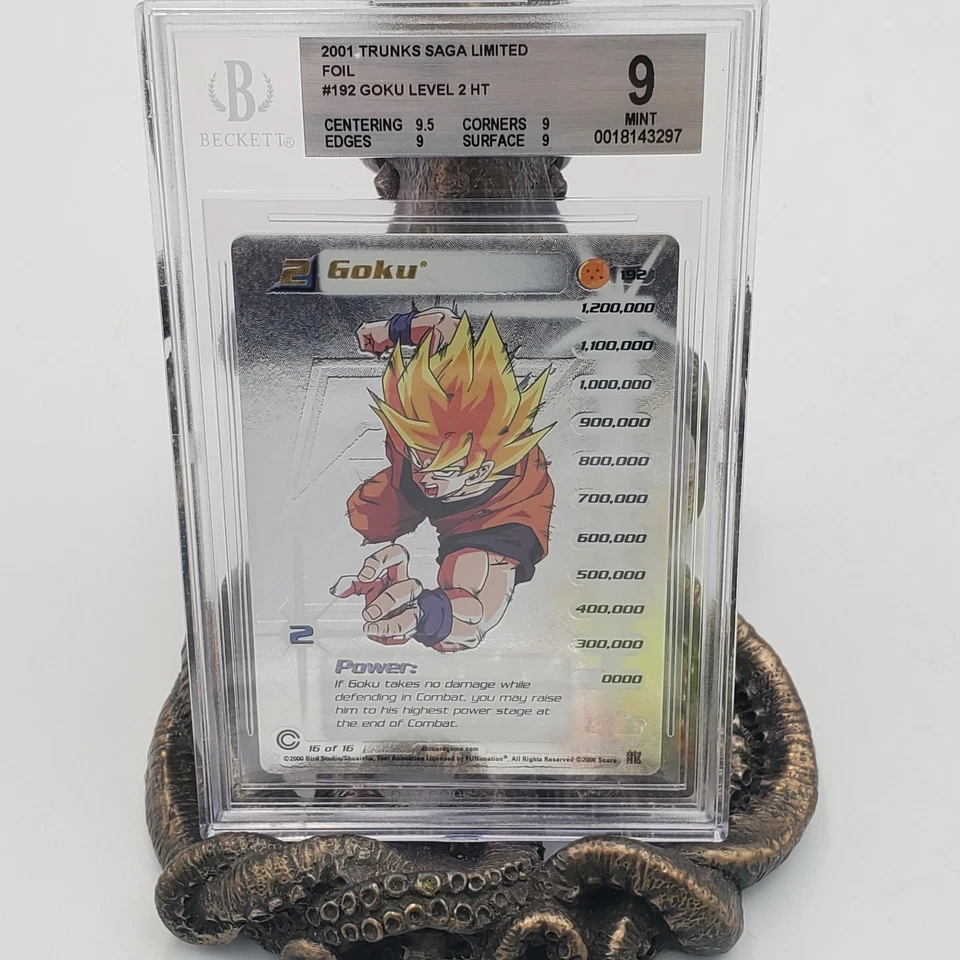 Goku 192 HT Hi-Tech Limited BGS 9 Mint Trunks DBZ Dragon Ball Z CCG Score - Image 1 of 1